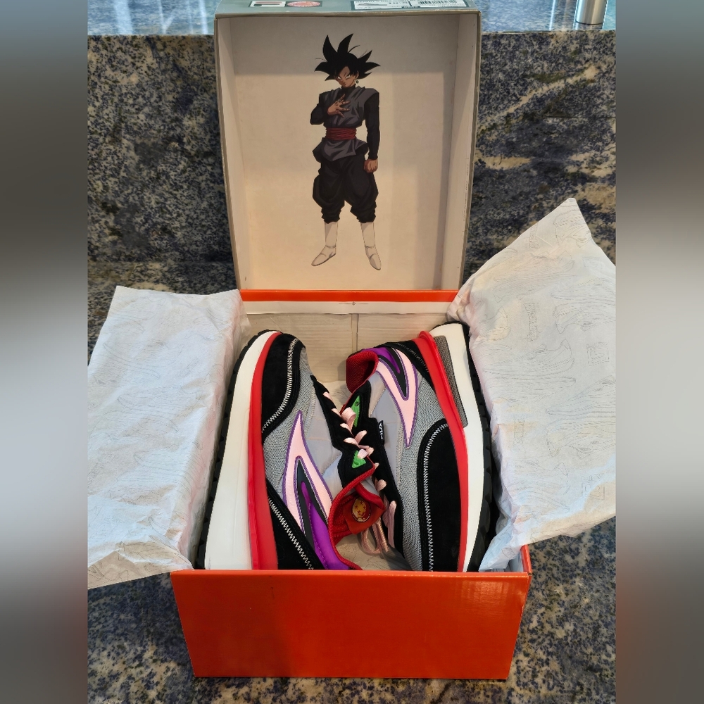 Fila Dragon Ball Super Renno Goku Black Shoes  Mens Sz 10.5